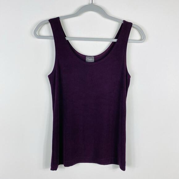 Chico's Travelers Size Small 4 0 Sleeveless Acetate Tank Top Purple - Picture 1 of 5